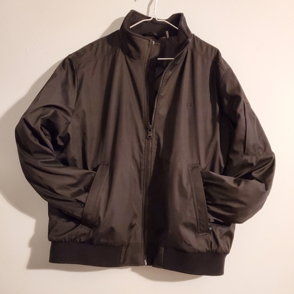 Calvin Klein BOMBER JACKET MENS BLACK - Picture 2 of 11